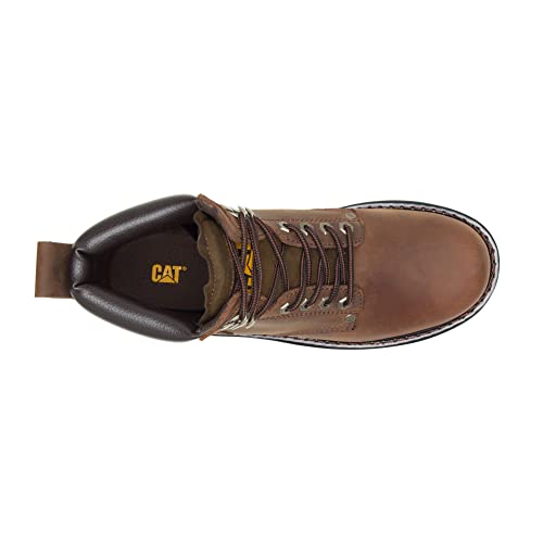 Caterpillar Second Shift Soft - Toe Boots - Men's Dark Brown Shoe Deals Outlet
