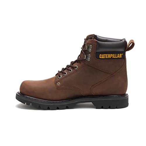 Caterpillar Second Shift Soft - Toe Boots - Men's Dark Brown Shoe Deals Outlet
