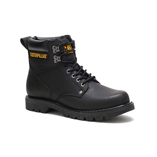 Caterpillar Second Shift Soft - Toe Boots - Men's Black Shoe Deals Outlet