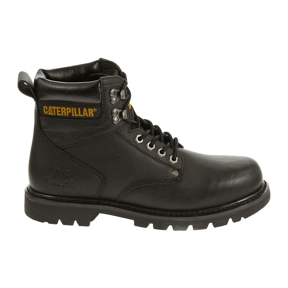 Caterpillar Second Shift Soft - Toe Boots - Men's Black Shoe Deals Outlet