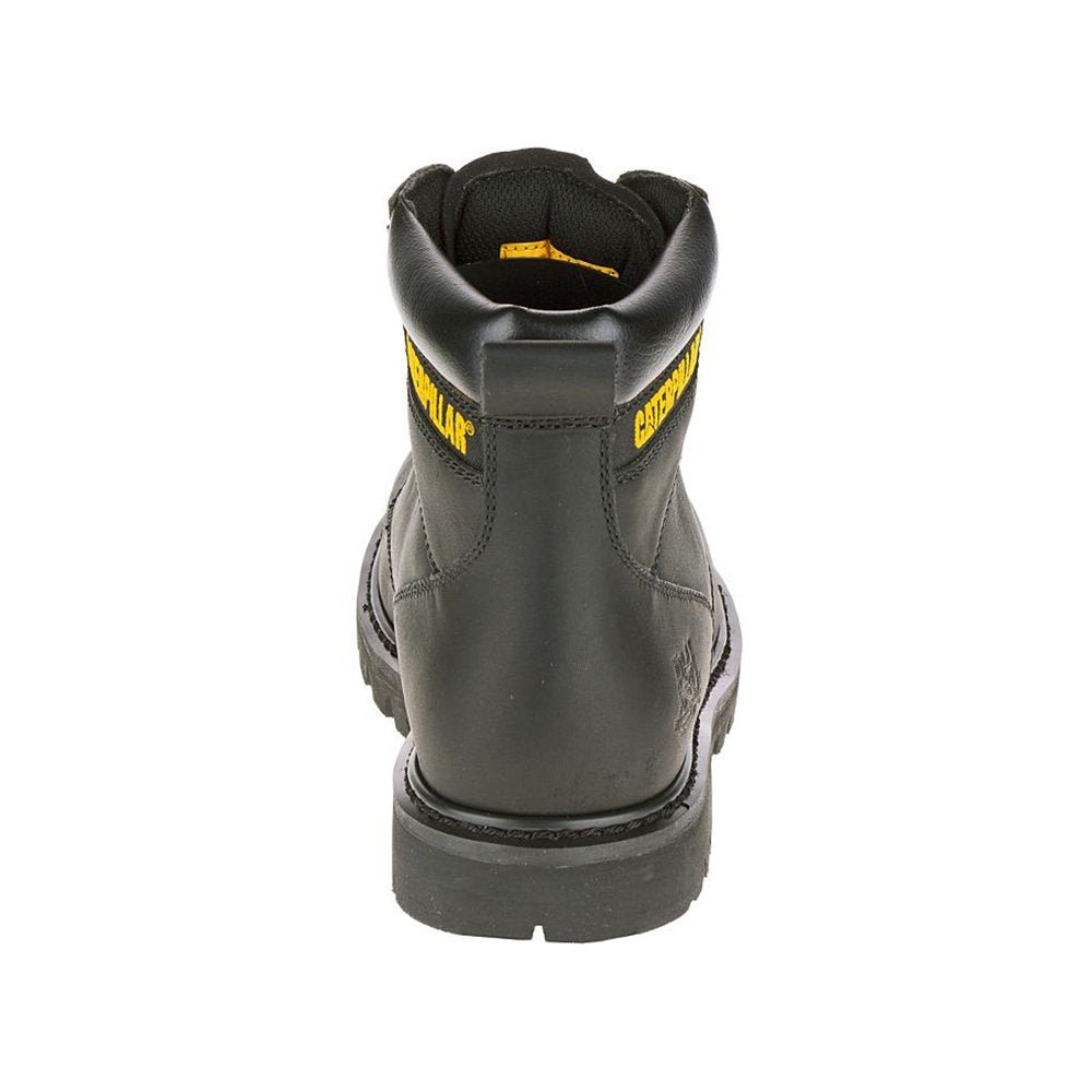 Caterpillar Second Shift Soft - Toe Boots - Men's Black Shoe Deals Outlet