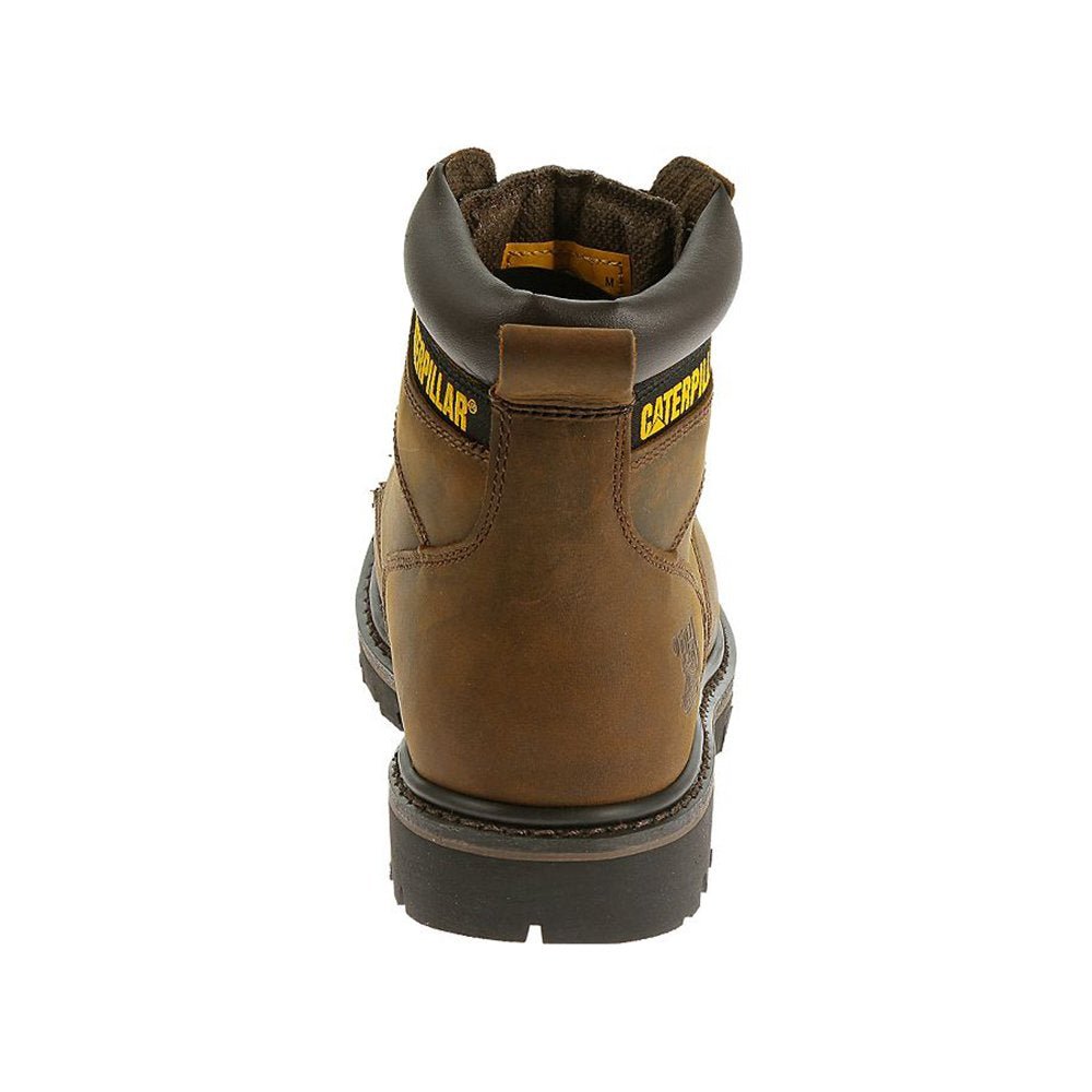 Caterpillar Second Shift Soft - Toe Boots - Men's Dark Brown Shoe Deals Outlet