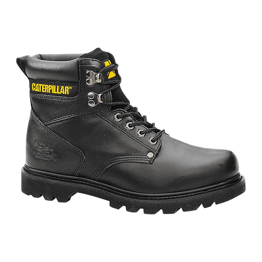 Caterpillar Second Shift Soft - Toe Boots - Men's Black Shoe Deals Outlet