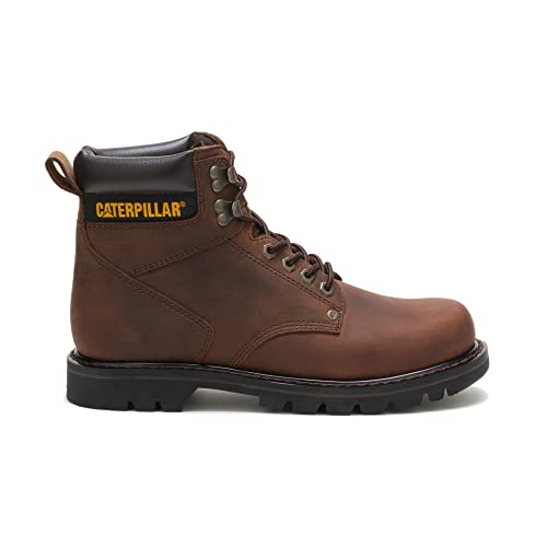 Caterpillar Second Shift Soft - Toe Boots - Men's Dark Brown Shoe Deals Outlet