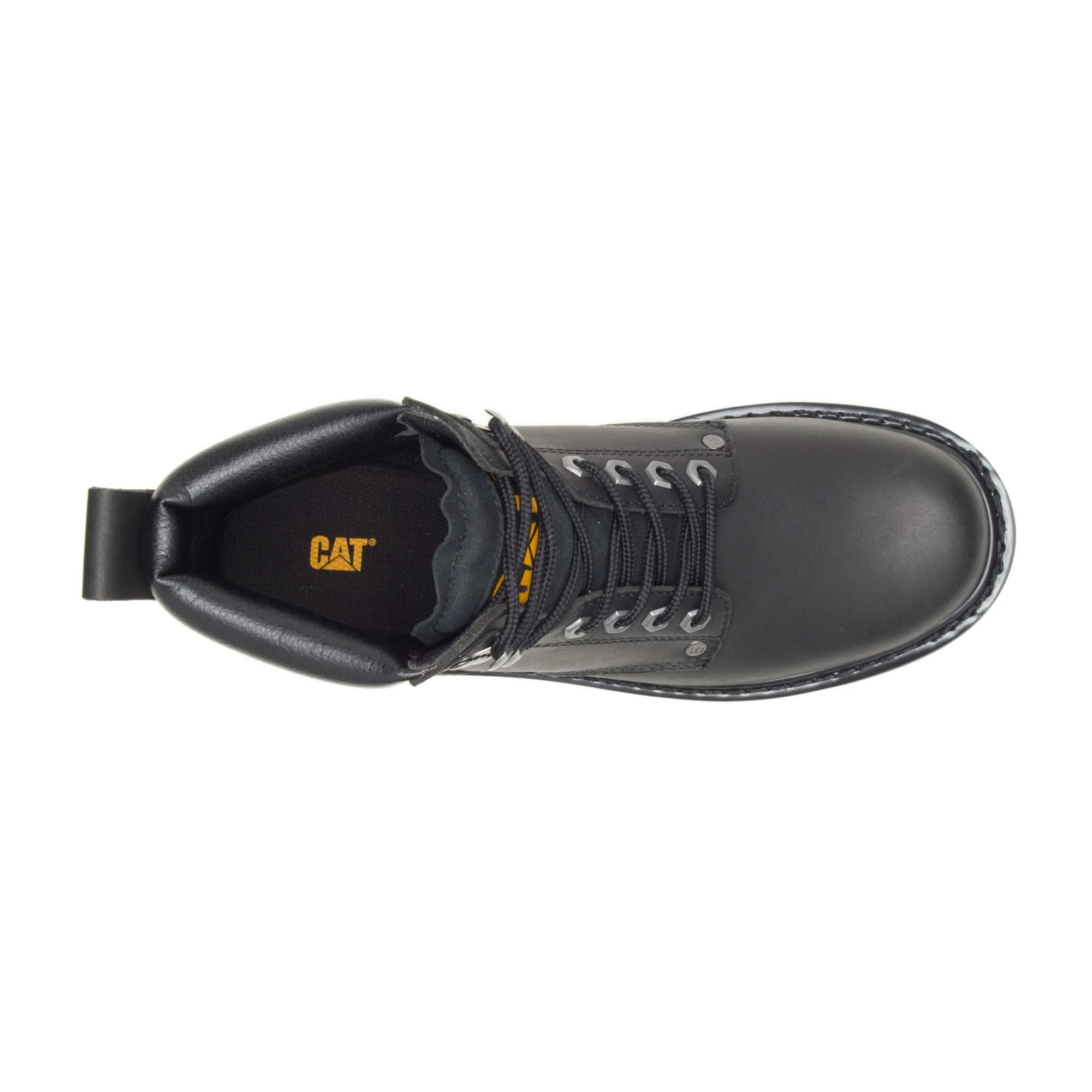 Caterpillar Second Shift Soft - Toe Boots - Men's Black Shoe Deals Outlet