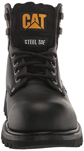 Caterpillar Second Shift Steel - Toe Boots - Men's Black Shoe Deals Outlet