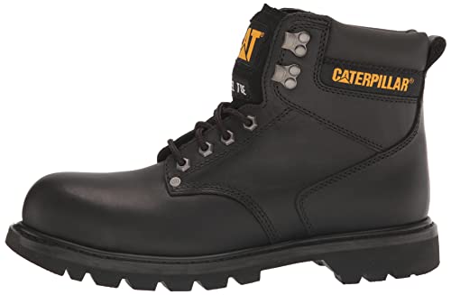 Caterpillar Second Shift Steel - Toe Boots - Men's Black Shoe Deals Outlet