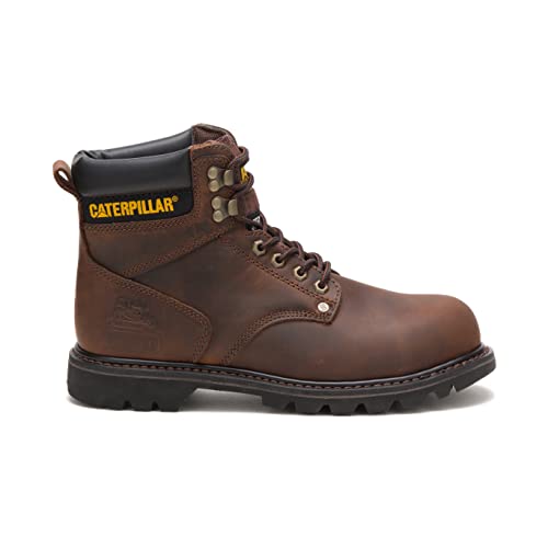 Caterpillar Second Shift Steel Toe Work Boot - Men's Dark Brown Shoe Deals Outlet