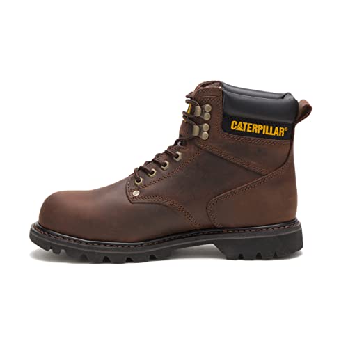 Caterpillar Second Shift Steel Toe Work Boot - Men's Dark Brown Shoe Deals Outlet