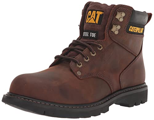 Caterpillar Second Shift Steel Toe Work Boot - Men's Dark Brown Shoe Deals Outlet