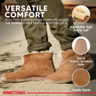 Minnetonka Sheepskin Ankle Boot - Men's Golden Tan Shoe Deals Outlet