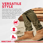 Minnetonka Sheepskin Ankle Boot - Men's Golden Tan Shoe Deals Outlet