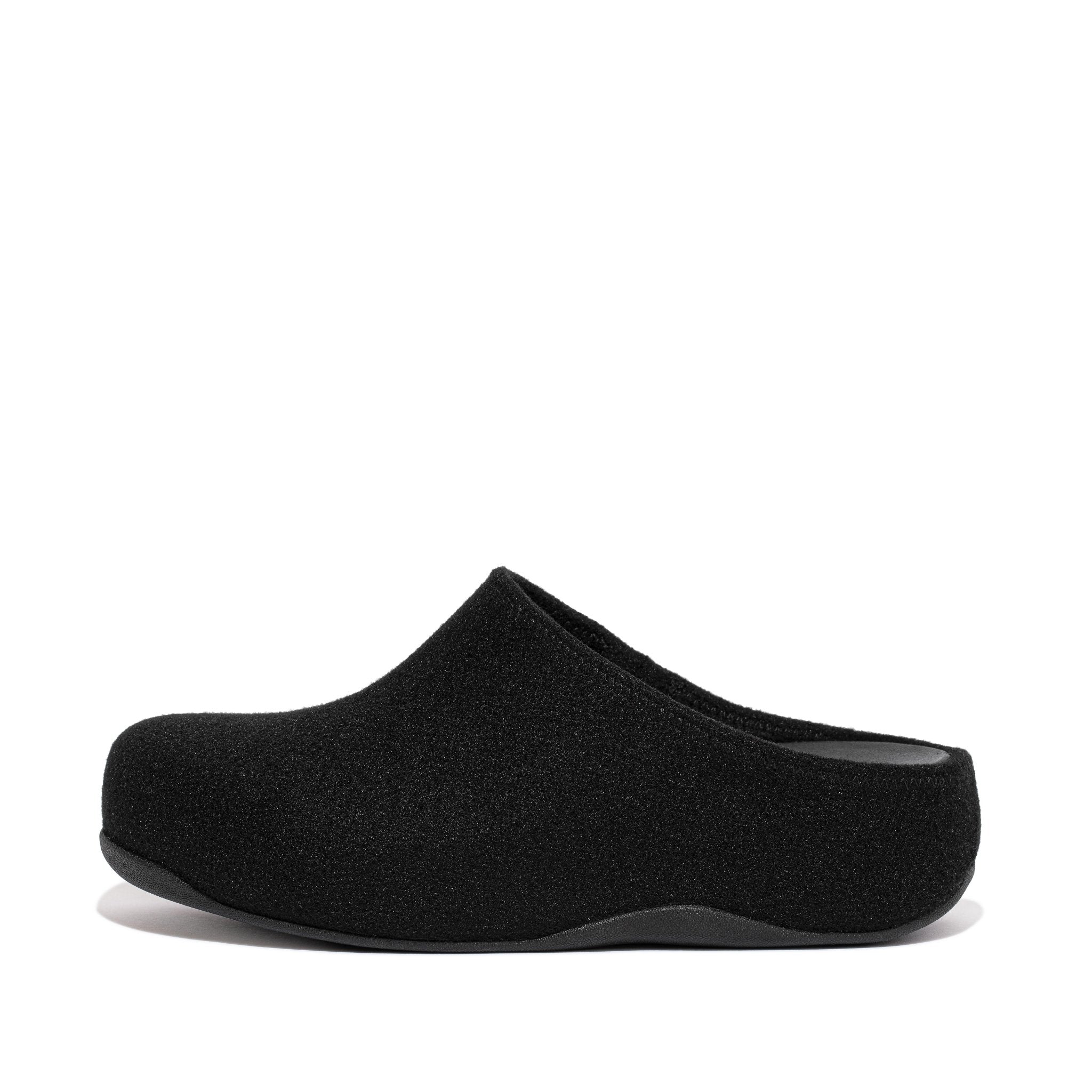 FitFlop Shuv Clogs - Women's All Black Shoe Deals Outlet