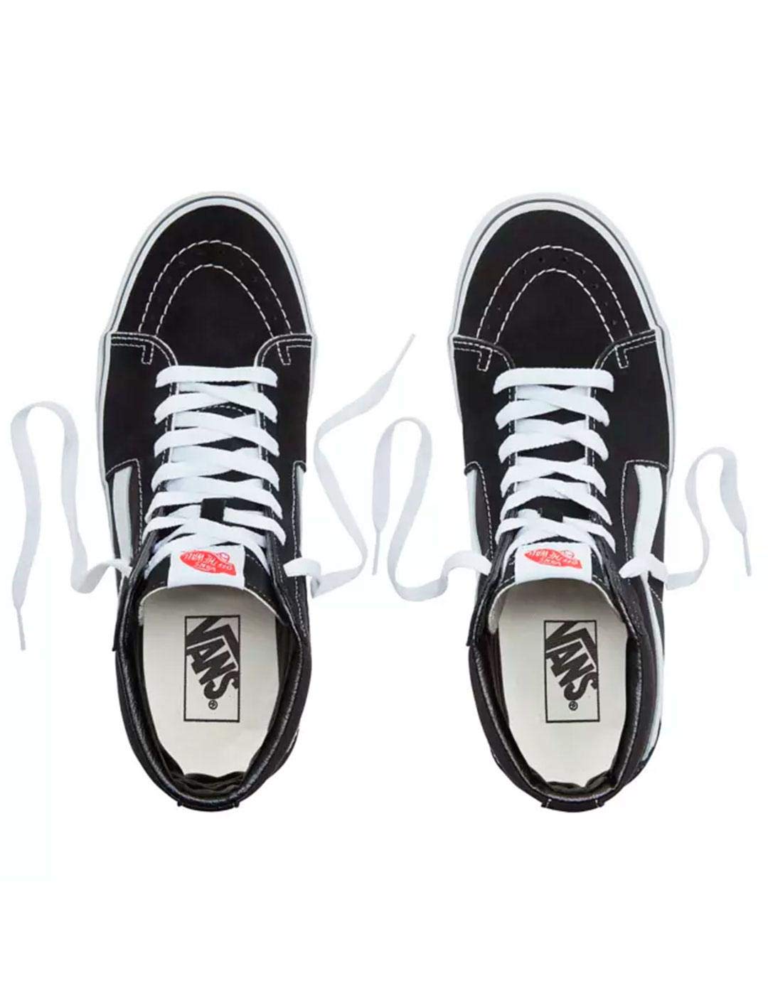 Vans Sk8 - Hi - Unisex Black/White Shoe Deals Outlet