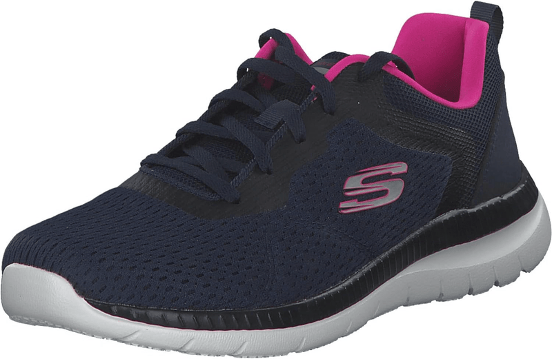 SKECHERS Bountiful - Quick Path Navy / Hot Pink 6 M 194428108650 Shoe Deals Outlet