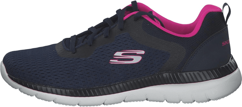 SKECHERS Bountiful - Quick Path Navy / Hot Pink 6 M 194428108650 Shoe Deals Outlet