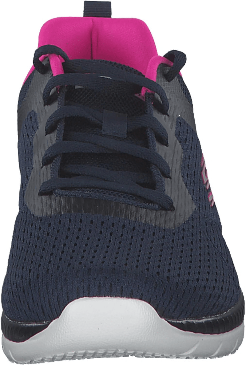 SKECHERS Bountiful - Quick Path Navy / Hot Pink 6 M 194428108650 Shoe Deals Outlet