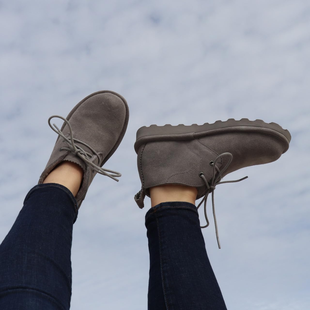 BEARPAW Skye - Women's Gray Fog Shoe Deals Outlet