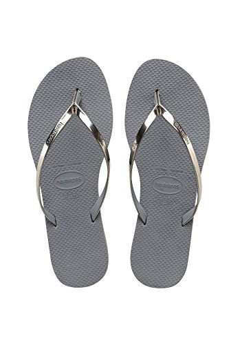 Havaianas Slim Flip Flop Sandal - Women's Metallic Steel Grey Shoe Deals Outlet