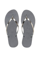 Havaianas Slim Flip Flop Sandal - Women's Metallic Steel Grey Shoe Deals Outlet
