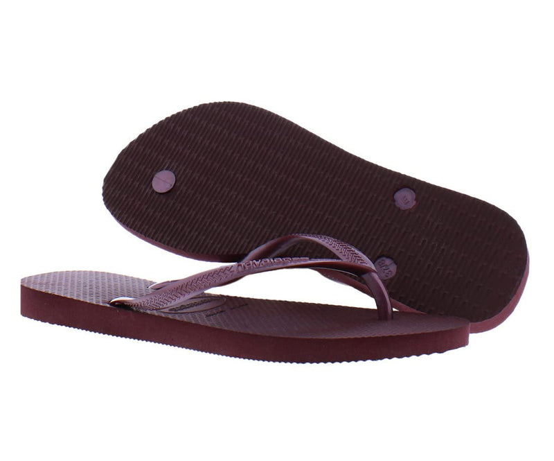 Havaianas Slim Flip Flops - Unisex Grape Wine Shoe Deals Outlet