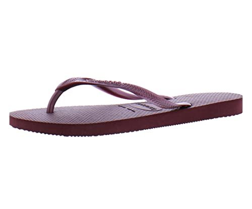 Havaianas Slim Flip Flops - Unisex Grape Wine Shoe Deals Outlet