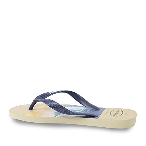 Havaianas Slim Flip Flops - Unisex Sand Grey/Navy Shoe Deals Outlet