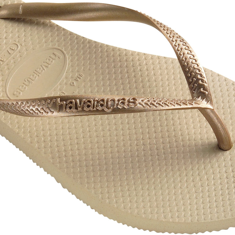 Havaianas Slim Flip Flops - Unisex Sand Grey Shoe Deals Outlet