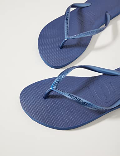 Havaianas Slim Flip Flops - Unisex Navy Shoe Deals Outlet