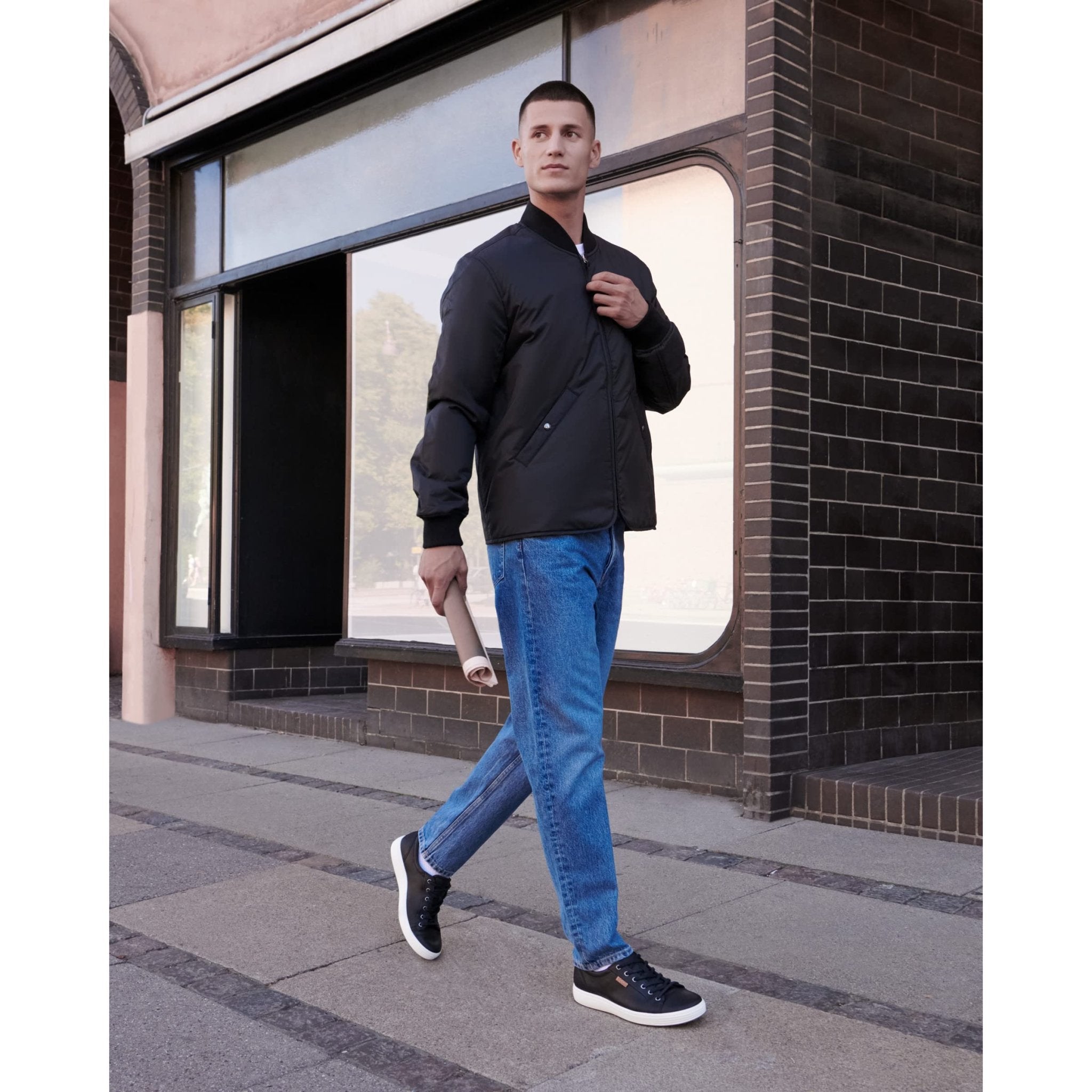 ECCO Soft 7 - Men's Black Shoe Deals Outlet
