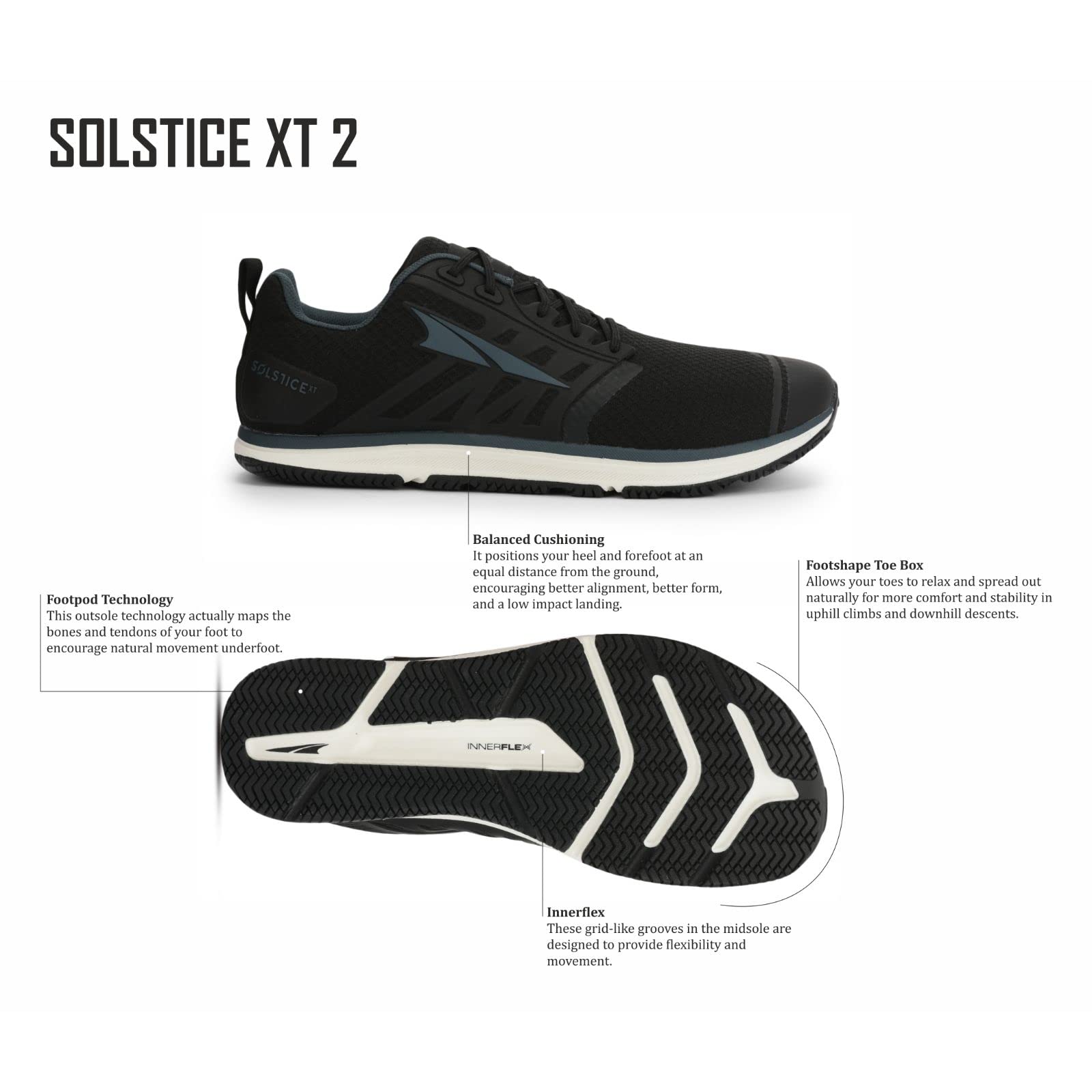 Altra SOLSTICE XT 2 - Men's BLACK Shoe Deals Outlet