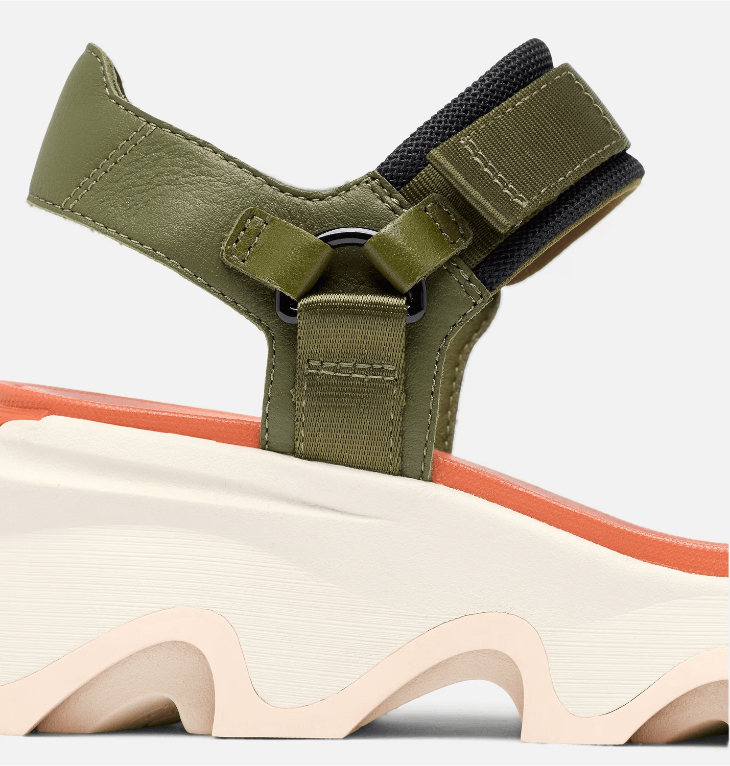 SOREL KINETIC Impact Y - Strap High Utility Green / Pearlescent 8.5 M 195982588230 Shoe Deals Outlet