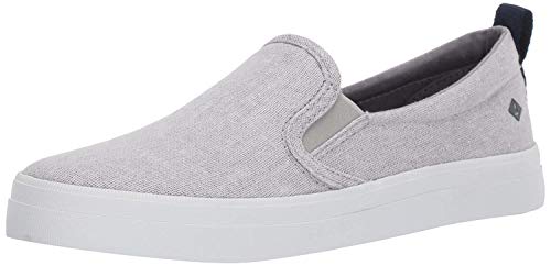 Sperry Sparkle Canvas Slip On - Women's Silver Shoe Deals Outlet