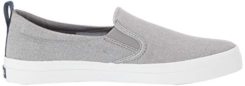 Sperry Sparkle Canvas Slip On - Women's Silver Shoe Deals Outlet