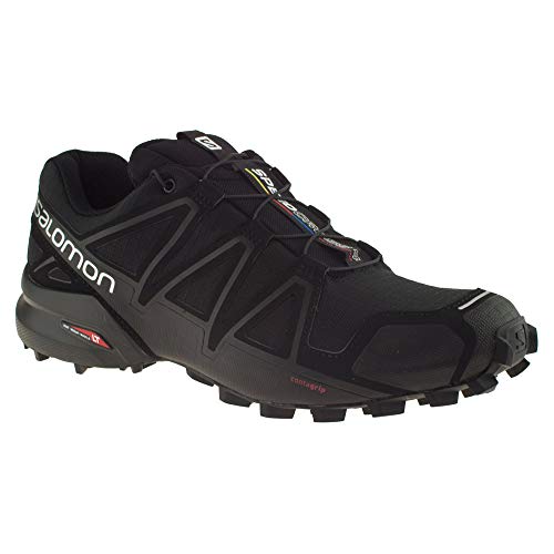 Salomon Speedcross 4 - Men's Black/Black/Black Metallic Shoe Deals Outlet