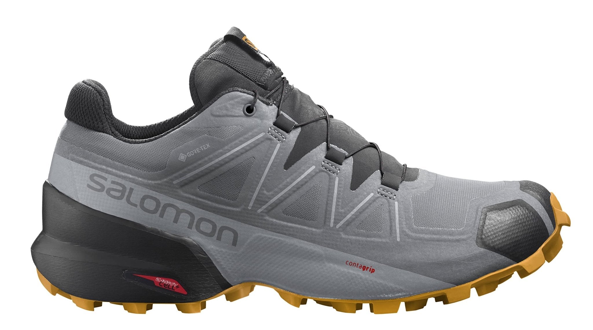 Salomon Speedcross 5 GTX - Men's Monument/Black/Saffron Shoe Deals Outlet