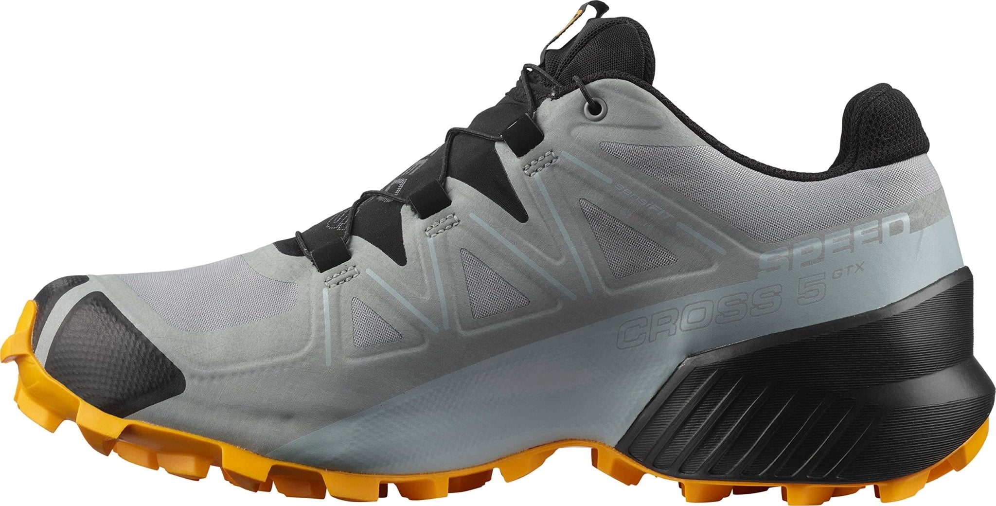 Salomon Speedcross 5 GTX - Men's Monument/Black/Saffron Shoe Deals Outlet