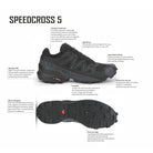 Salomon Speedcross 5 - Men's Black/Black/Phantom Shoe Deals Outlet