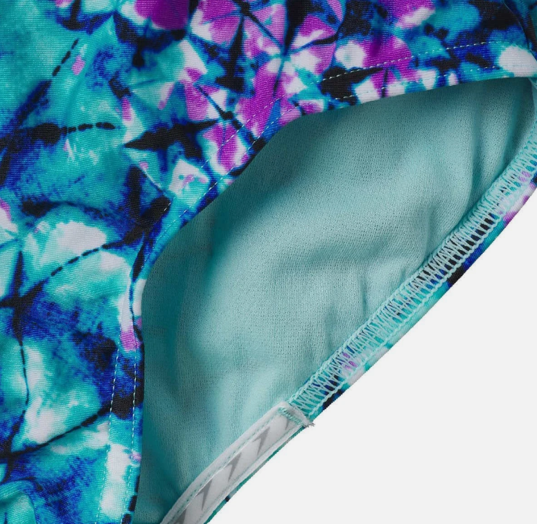 Speedo Thin Strap One Piece Swimsuit Deep Aqua / Purple 5 011527130026 Shoe Deals Outlet