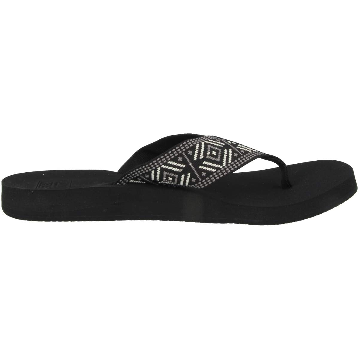 Reef Spring Woven - Women's Black/White Shoe Deals Outlet