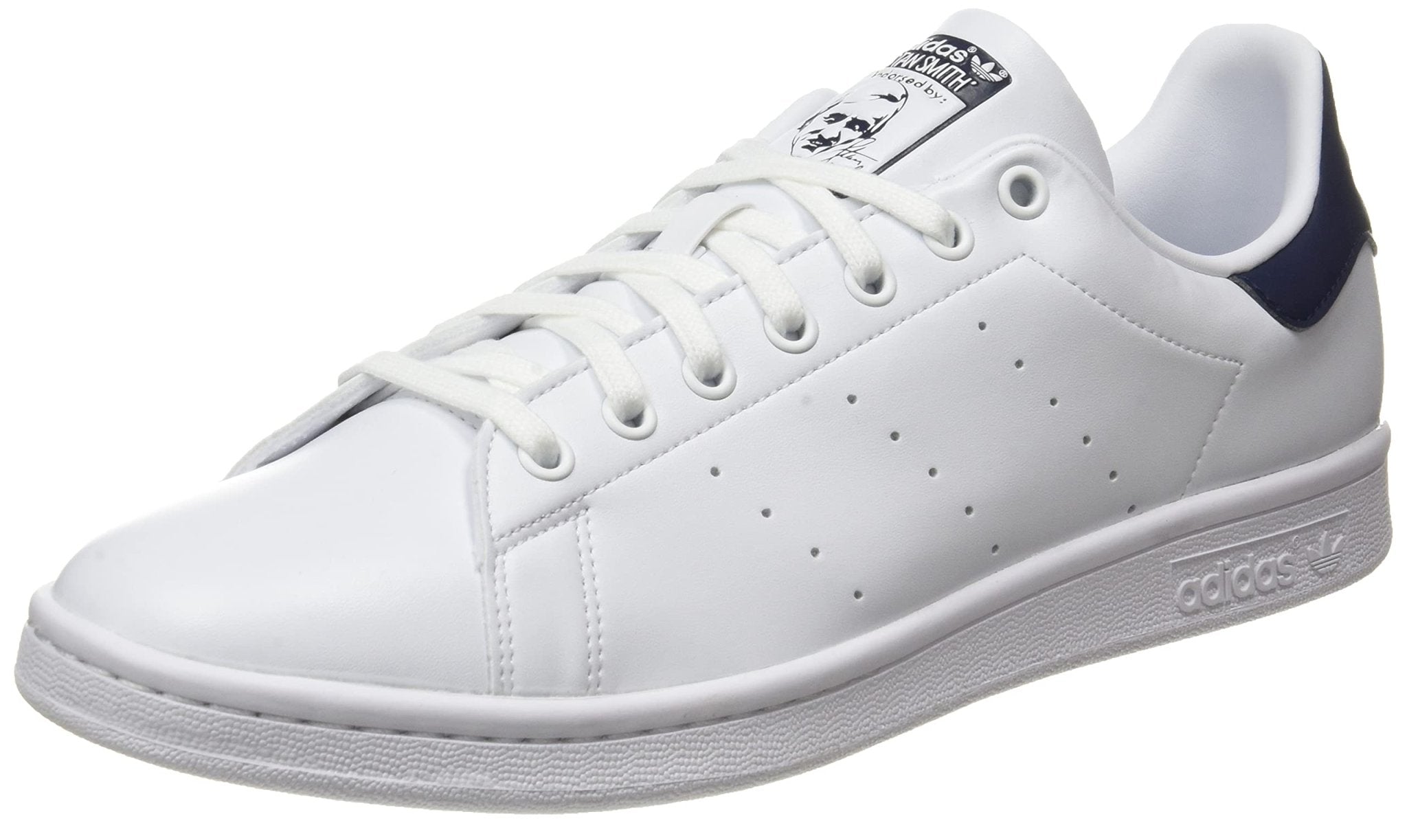 adidas Stan Smith - Men's Cloud White / Cloud White / Collegiate Navy Shoe Deals Outlet