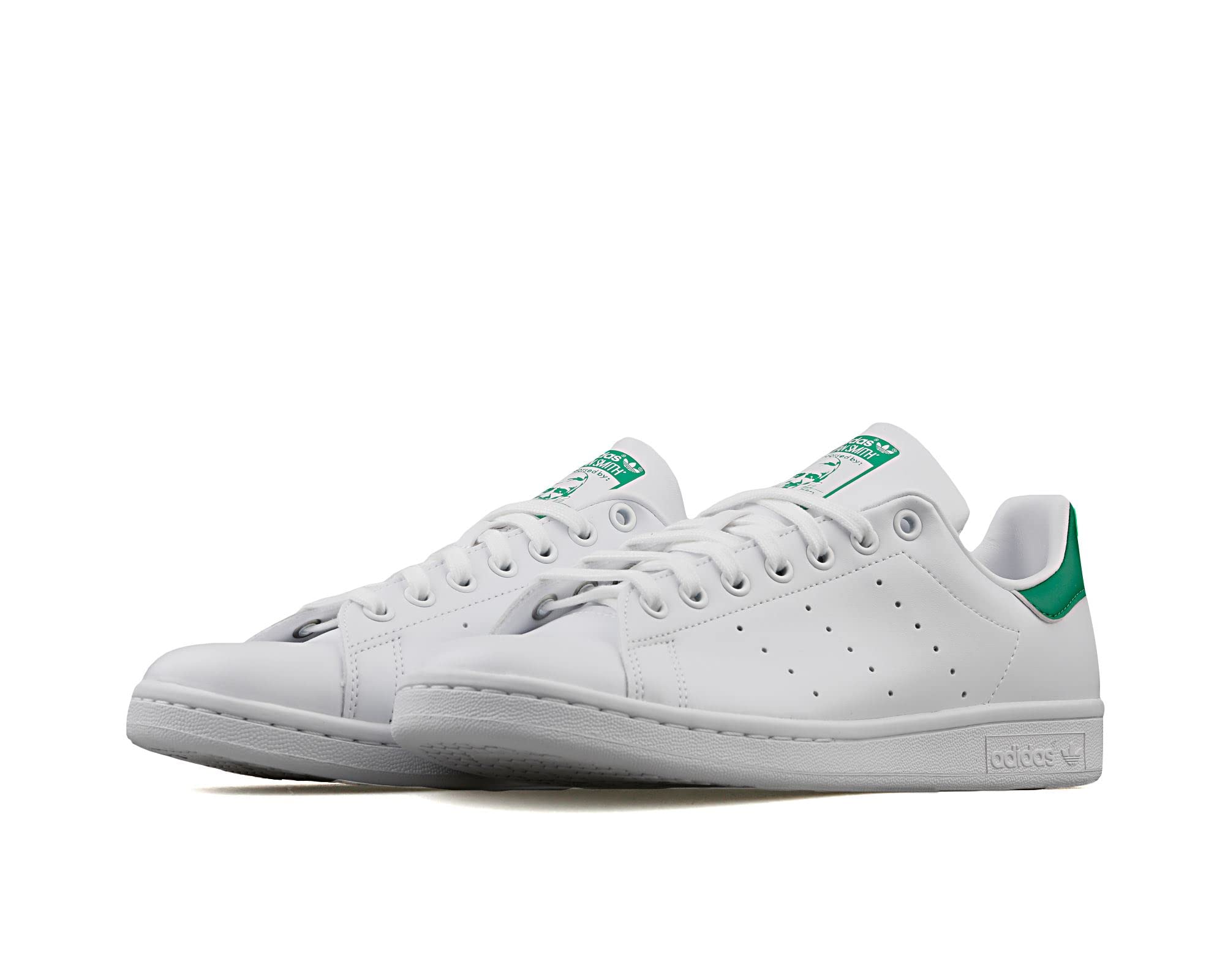 adidas Stan Smith - Men's Cloud White / Cloud White / Green Shoe Deals Outlet