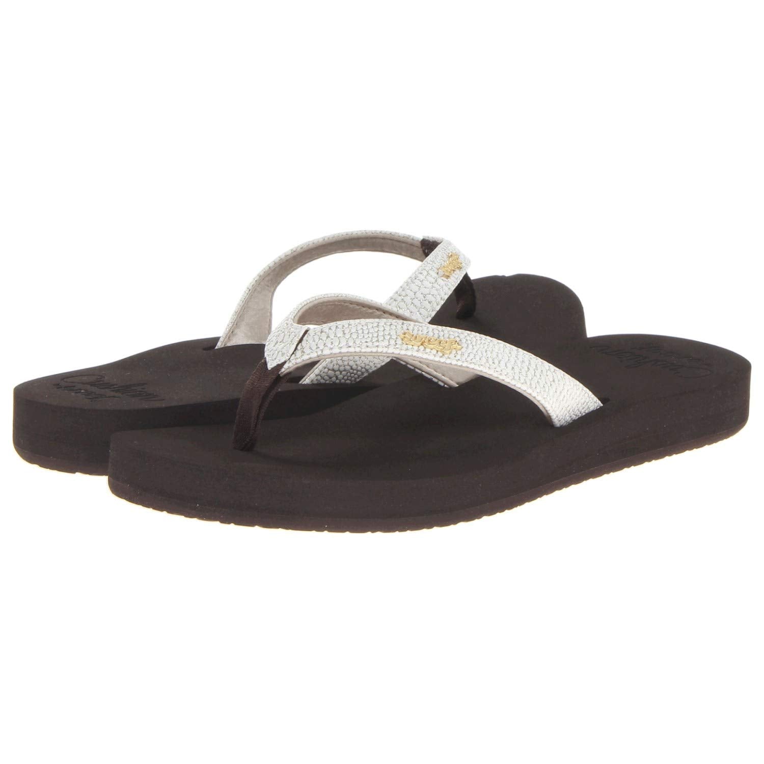 Reef Star Cushion Sassy - Women's Brown/White Shoe Deals Outlet
