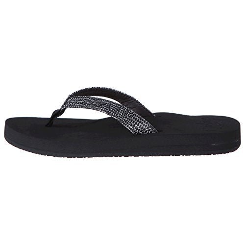 Reef Star Cushion Sassy - Women's Black/Silver Shoe Deals Outlet