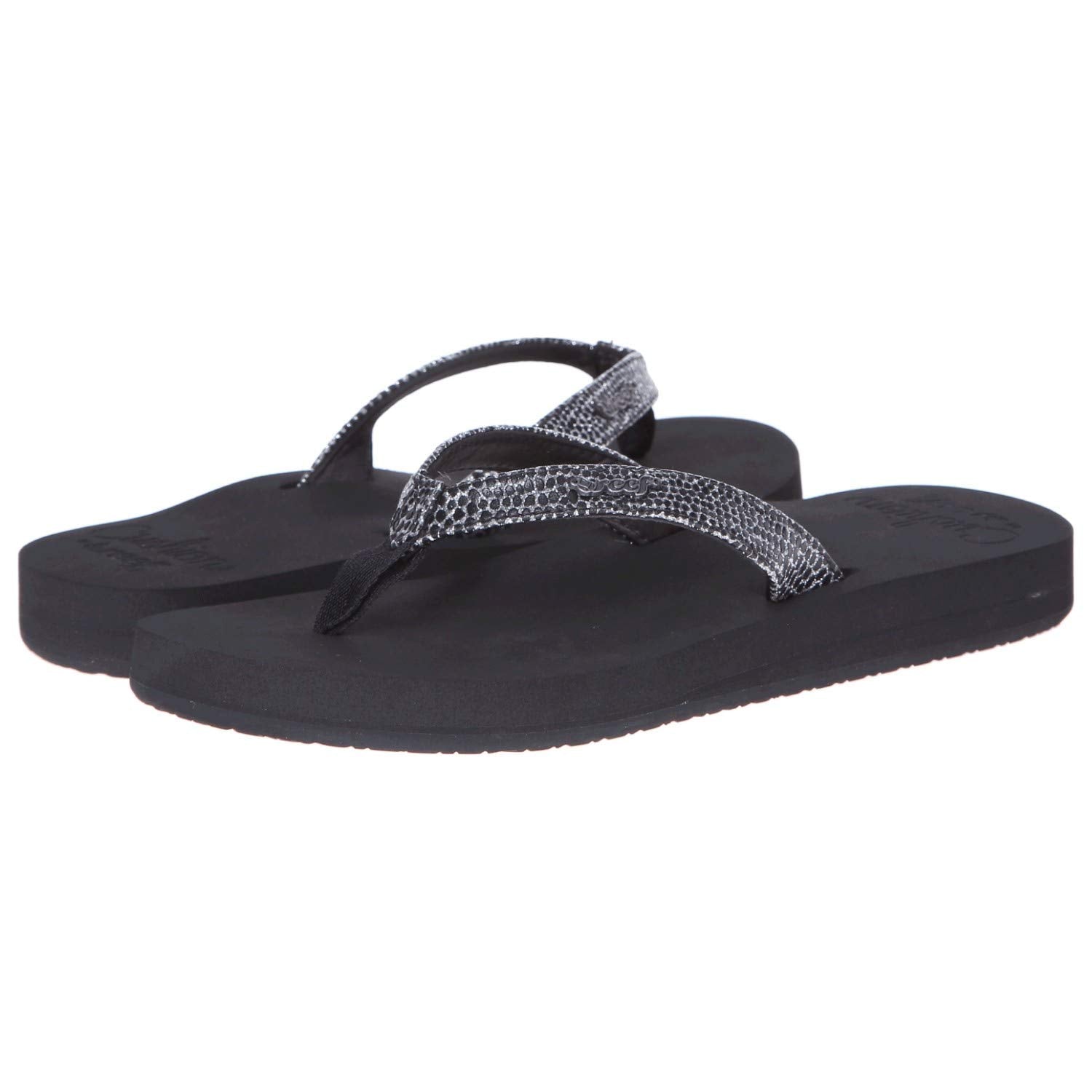 Reef Star Cushion Sassy - Women's Black/Silver Shoe Deals Outlet