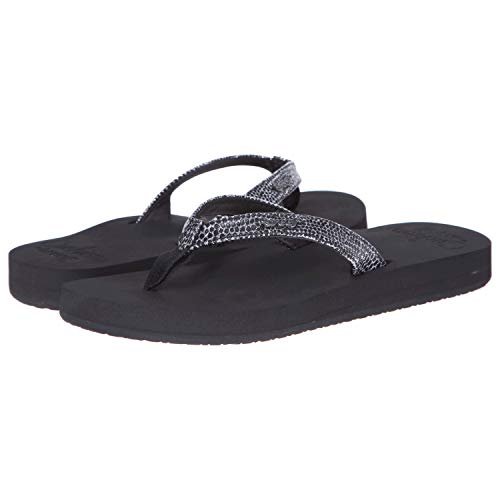 Reef Star Cushion Sassy - Women's Black/Silver Shoe Deals Outlet