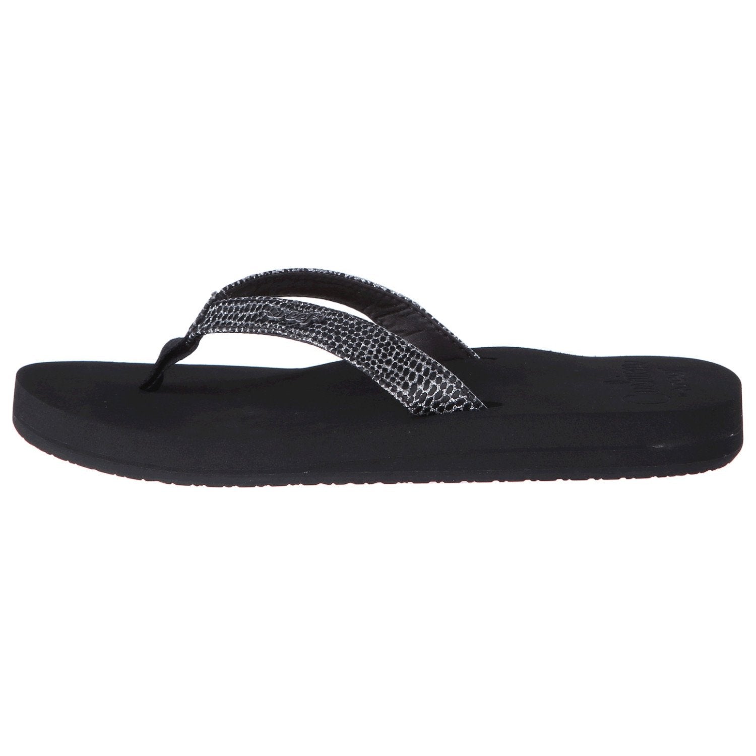 Reef Star Cushion Sassy - Women's Black/Silver Shoe Deals Outlet