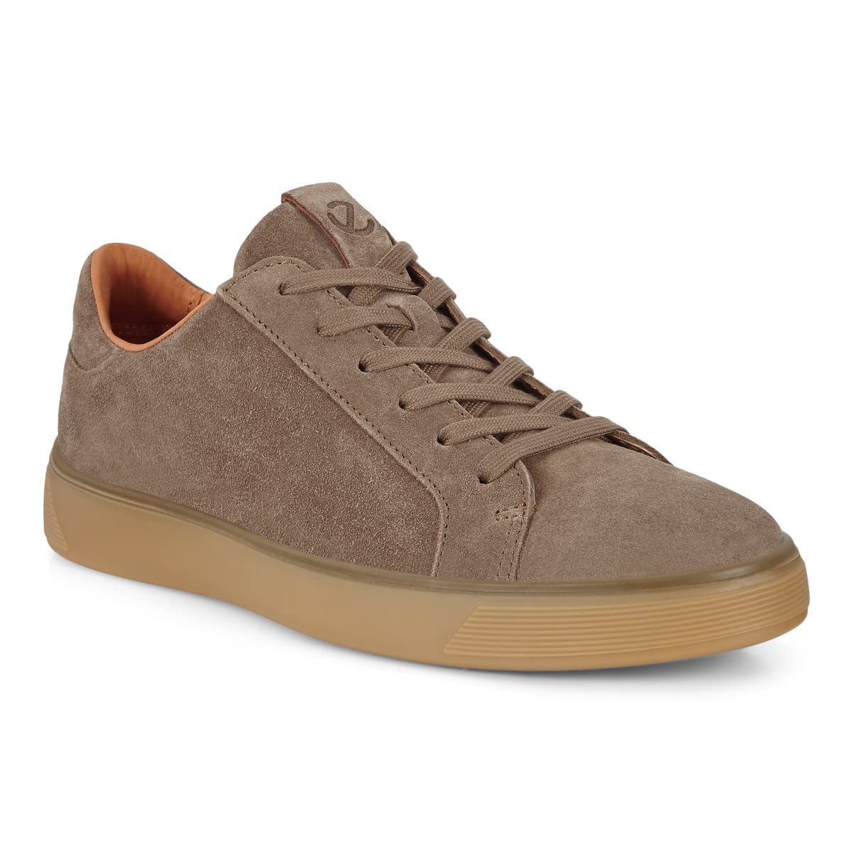 ECCO Street Tray Classic Sneaker - Men's Navajo Brown Suede Shoe Deals Outlet
