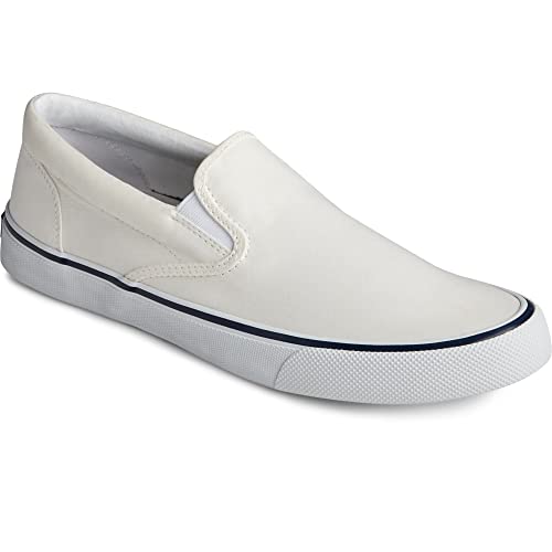 Sperry Striper ll Slip On - Men's White Shoe Deals Outlet