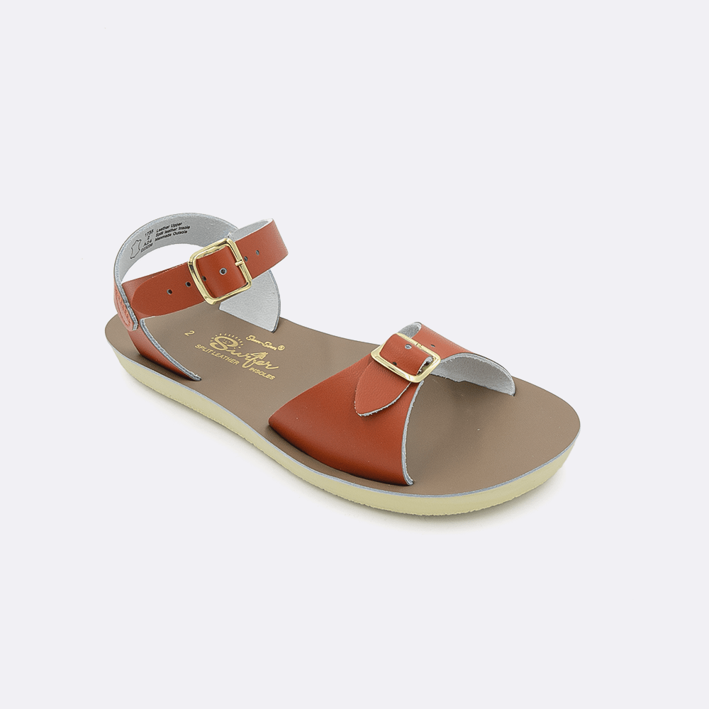 Salt Water Sandal by Hoy Shoes Sun - San Surfer - Kids Brown Shoe Deals Outlet